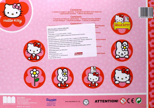 MULTIPRINT Pieczątki Hello Kitty,walizka 7803 [ZABAWKA]
