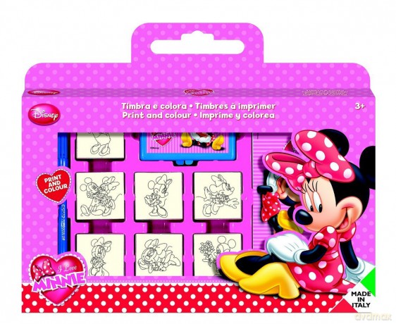 MULTIPRINT Pieczątki Minnie, walizka 7866 [ZABAWKA]