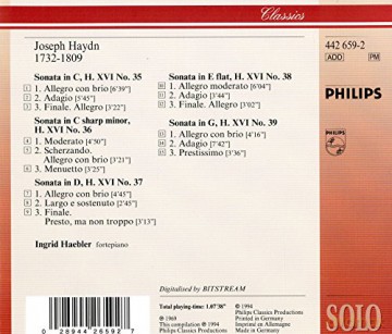 Ingrid Haebler: Haydn:Sonaten [CD]