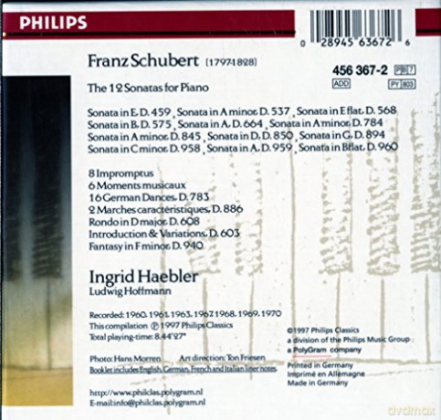 Ingrid Haebler: Schubert Piano Sonatas [7CD]