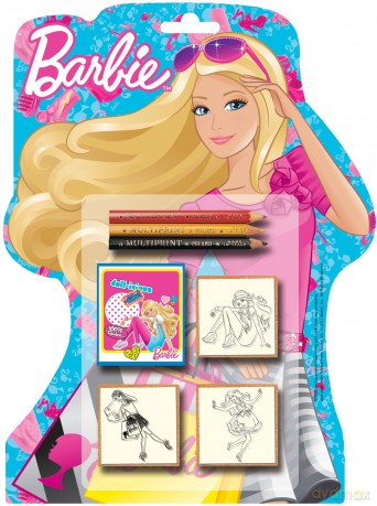 MULTIPRINT Pieczątki Shaped Barbie 11868 [ZABAWKA]
