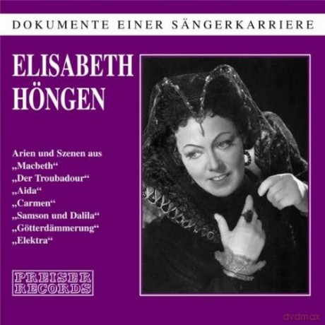 Höngen Elisabeth: Arien Duette und Szenen [CD]
