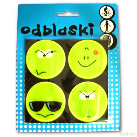 STNUX Naklejki Odblaskowe Minki 4 szt. FJ-C-22Y [ZABAWKA]
