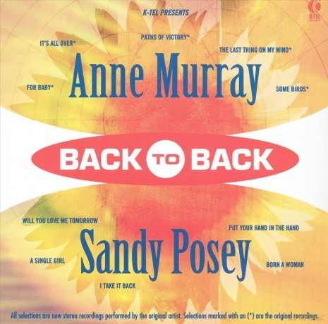 Murray Anne Sandy Posey: Back To Back [CD]