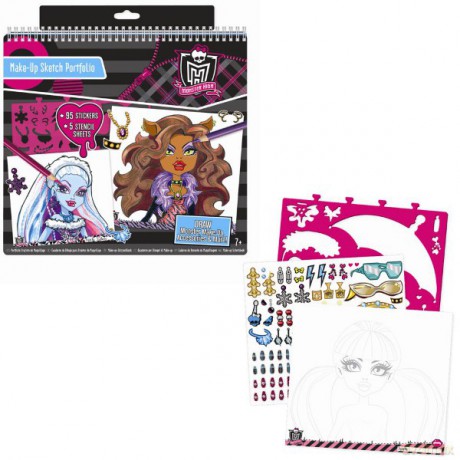 MONSTER HIGH Upiorne Makijaże szkicownik 64025 [ZABAWKA]