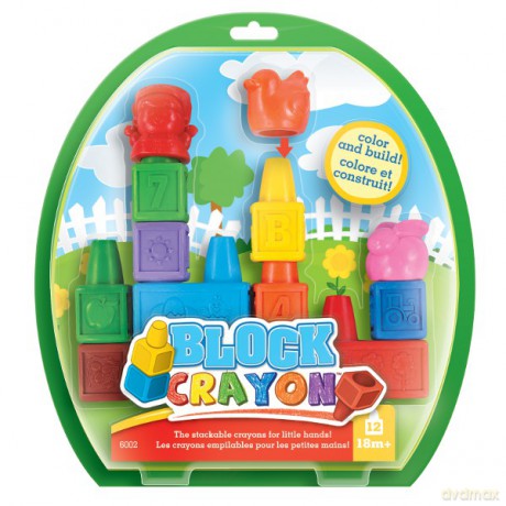 WOOKY Block Crayon Zest.farma 12 kredek BC6002 [ZABAWKA]