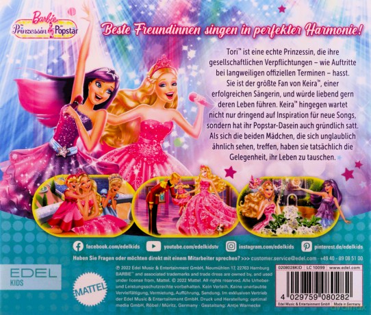 Barbie: Barbie-Prinzessin&Popstar [CD]