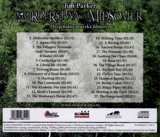 Midsomer Murders soundtrack (Morderstwa w Midsomer) [CD]