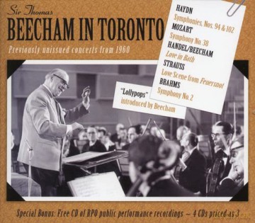 Beecham/Cbc So/Toronto So/+: Beecham In Toronto-Unveröffentl.Konzert [4CD]