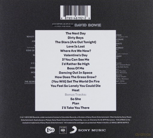 David Bowie: The Next Day [CD]