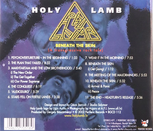 Holy Lamb: Beneath the Skin (early Genesis-like, theatrical prog. music from Latvia!) [CD]