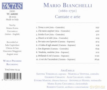 Bianchelli Mario: Cantate E Arie [CD]