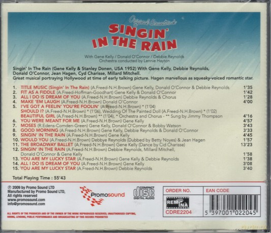 Singin' In The Rain: Bof [CD]