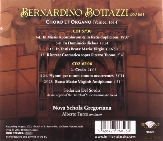 Bottazzi:Choro Et Organo [2CD]