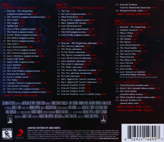 Kilar Wojciech: Bram Stokers Dracula [3CD]