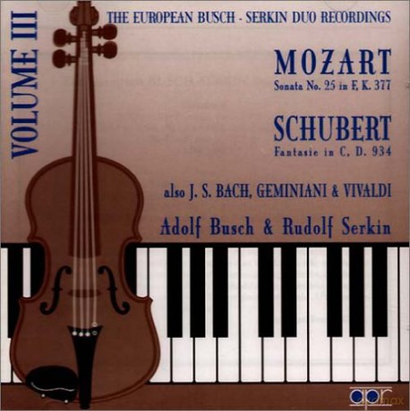 Busch-Serkin Duo Vol.3 [CD]