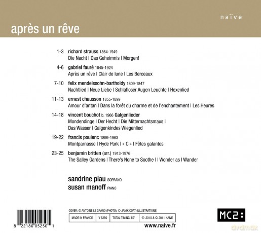 Sandrine Piau: Apres Un Reve [CD]