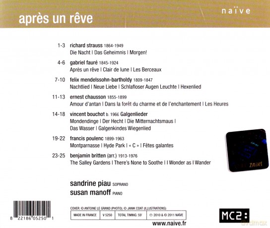 Sandrine Piau: Apres Un Reve [CD]