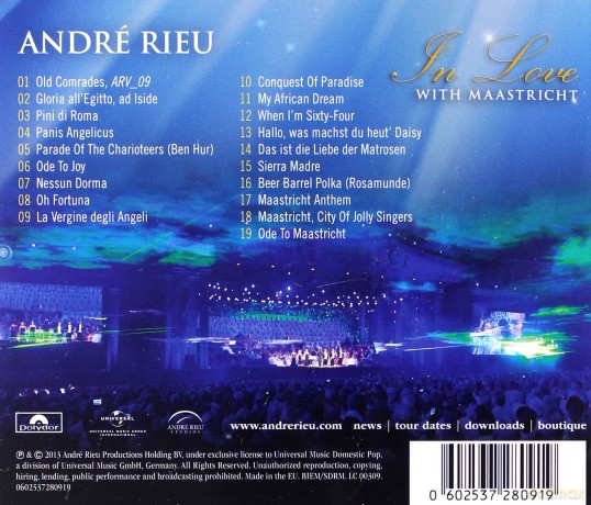 Andre Rieu: In Love With Maastricht - A Tribute To My Hometown [CD]