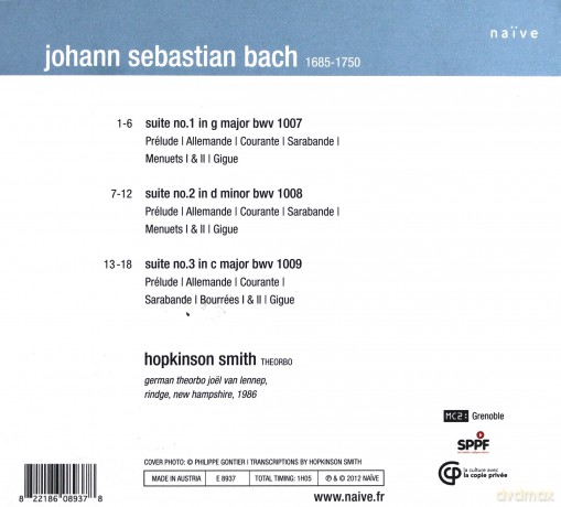 Hopkinson Smith: Bach Suites [CD]