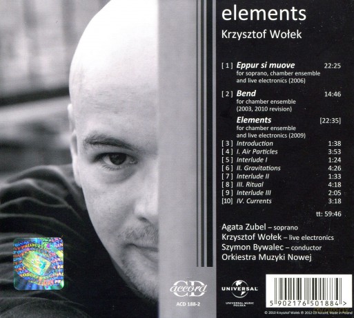 Krzysztof Wołek: Elements (digipack) [CD]