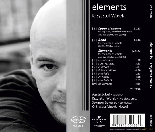 Krzysztof Wołek: Elements (digipack) [CD]