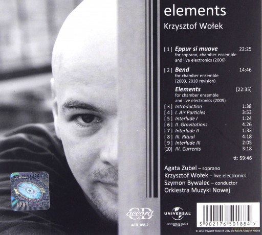 Krzysztof Wołek: Elements (digipack) [CD]