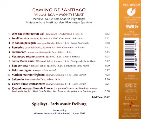 Freiburger Spielleyt: Camino De Santiago [CD]