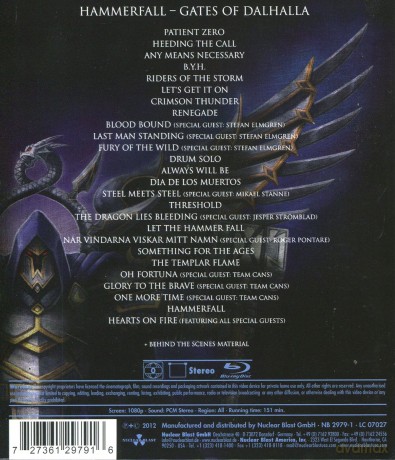 Hammerfall: Gates Of Dalhalla [Blu-Ray]