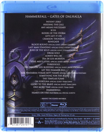 Hammerfall: Gates Of Dalhalla [Blu-Ray]