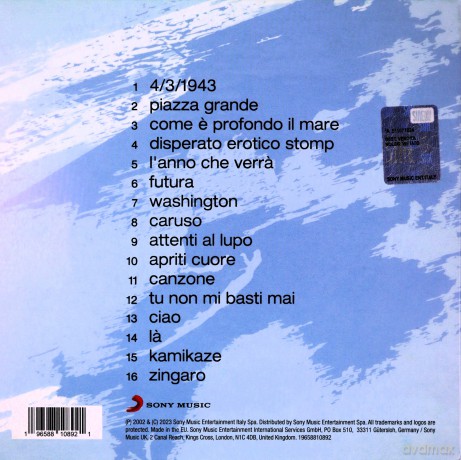 Dalla Lucio: Caro Amico Ti Scrivo... (Cd Blue) [CD]