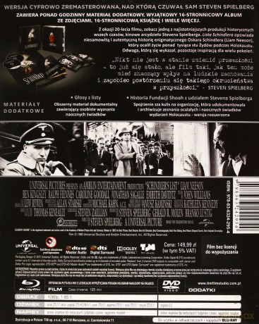 Lista Schindlera Definitive Collection [BOX] [Blu-Ray]+[DVD]+[KSIĄŻKA]