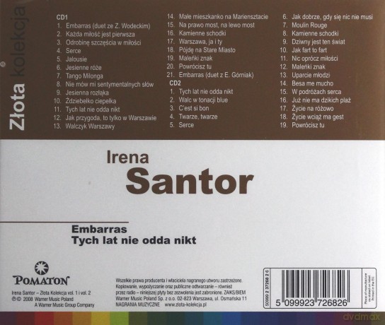 Irena Santor: Złota Kolekcja vol.1 & vol.2 [2CD]