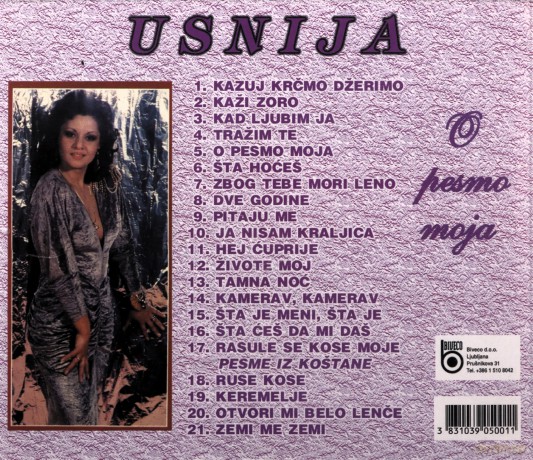 Usnija: Cd O Pesmo Moja [CD]