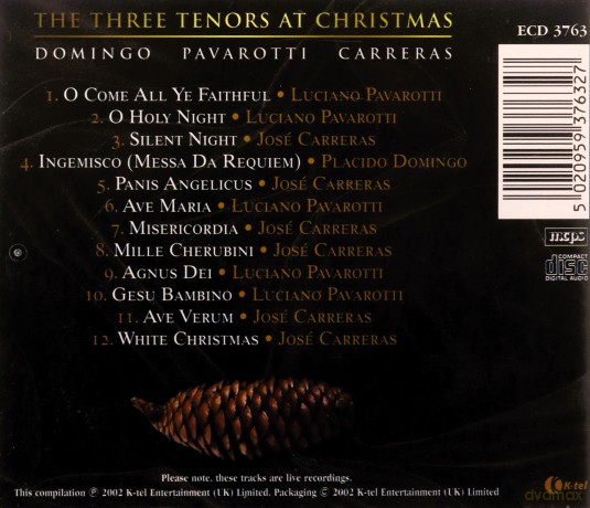 The Three Tenors: Christmas [CD]