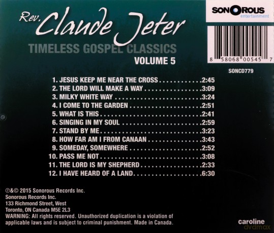 Claude Jetter-Timeless Gospel Classics [CD]