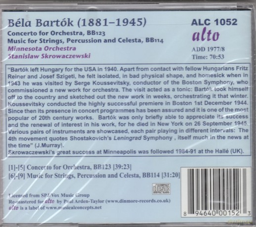 B. Bartok: Concerto For.. [CD]