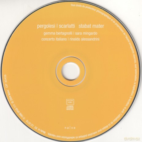 Pergolesi Scarlatti Stabat Mater: Concerto Italiano Rinaldo Alessandrini [2CD]