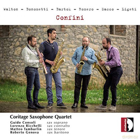 Coritage Saxophone Quartet: Confini-Werke für Saxophon [CD]