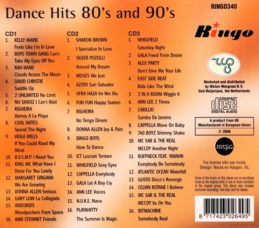 Aa.Vv.: Dance Hits 80'S And 90'S [3CD]
