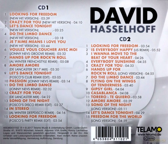 David Hasselhoff: Das Party-Album Zum Jubiläum [2CD]