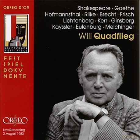 Will Quadflieg: Der Schauspieler im Spiegel der Dichtung [CD]