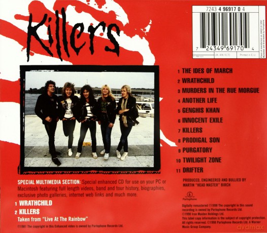 Iron Maiden: Killers [CD]
