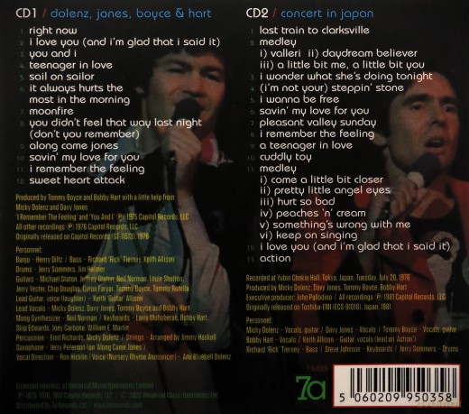 Dolenz Jones Boyce Hart: Dolenz Jones Boyce Hart [2CD]