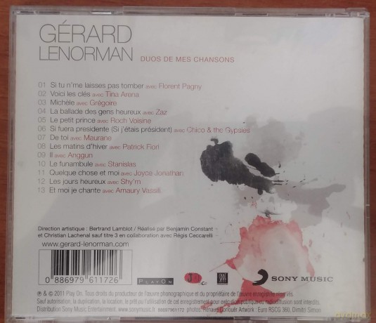 Gerard Lenorman: Duos de mes chansons [CD]