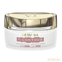 Dermika V-Contour Półtłusty krem odbudowujący na zmarszczki i bruzdy dzień/noc z superaktywnym peptydem matrix-6 50ml (60012)  [KOSMETYKI]