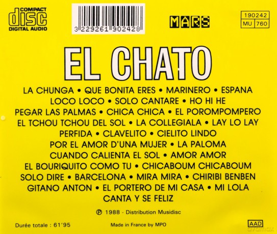 El Chato: El Chato Avec Tous Les Medleys [CD]