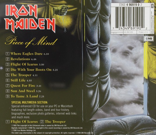 Iron Maiden: Piece Of Mind [CD]