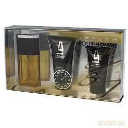 Azzaro pour Homme Zestaw - woda toaletowa 30ml spray + balsam po goleniu 30ml + żel pod prysznic 50ml (99103)  [PERFUMY]