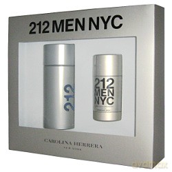 Carolina Herrera 212 Men Zestaw - woda toaletowa 100ml spray + dezodorant sztyft 75ml (63749)  [PERFUMY]
